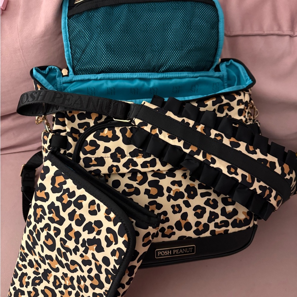 Posh Peanut Leopard Print Diaper Bag - Picture 9 of 9